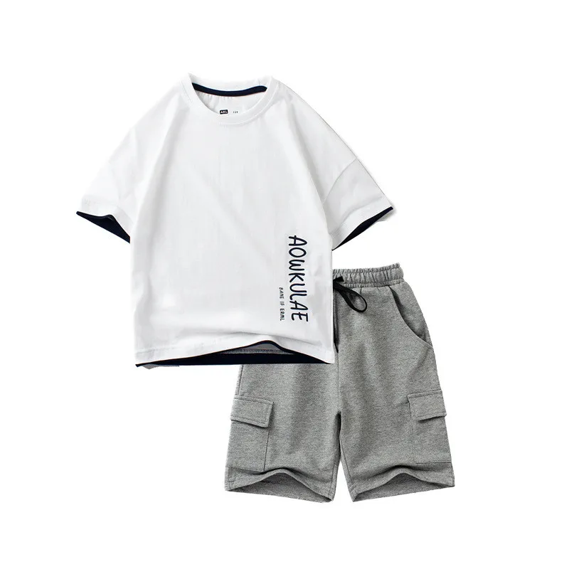 Children Summer Clothing Set Kids Casual Print Short-Sleeve T-Shirt And Shorts 2pcs Suit Boys 6 8 10 12 14 Years Clothes
Children Summer Clothing Set Kids Casual Print Short-Sleeve T-Shirt And Shorts 2pcs Suit Boys 6 8 10 12 14 Years Clothes