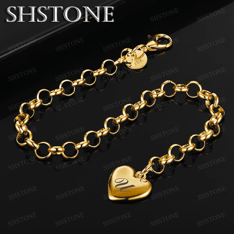 Fine 18k Gold Letter U Heart Bracelet Women Fashion Party Wedding Exquisite Beautiful Sweet Fine Jewelry Gifts Accessories
Fine 18k Gold Letter U Heart Bracelet Women Fashion Party Wedding Exquisite Beautiful Sweet Fine Jewelry Gifts Accessories
