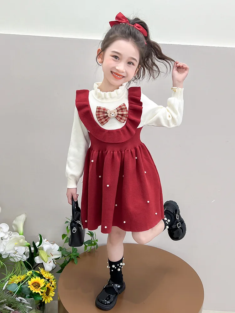 Girls' Knitted Dress Spring and Autumn New Children's Sweater Dress Stylish Baby Girl Winter Princess Dress
Girls' Knitted Dress Spring and Autumn New Children's Sweater Dress Stylish Baby Girl Winter Princess Dress