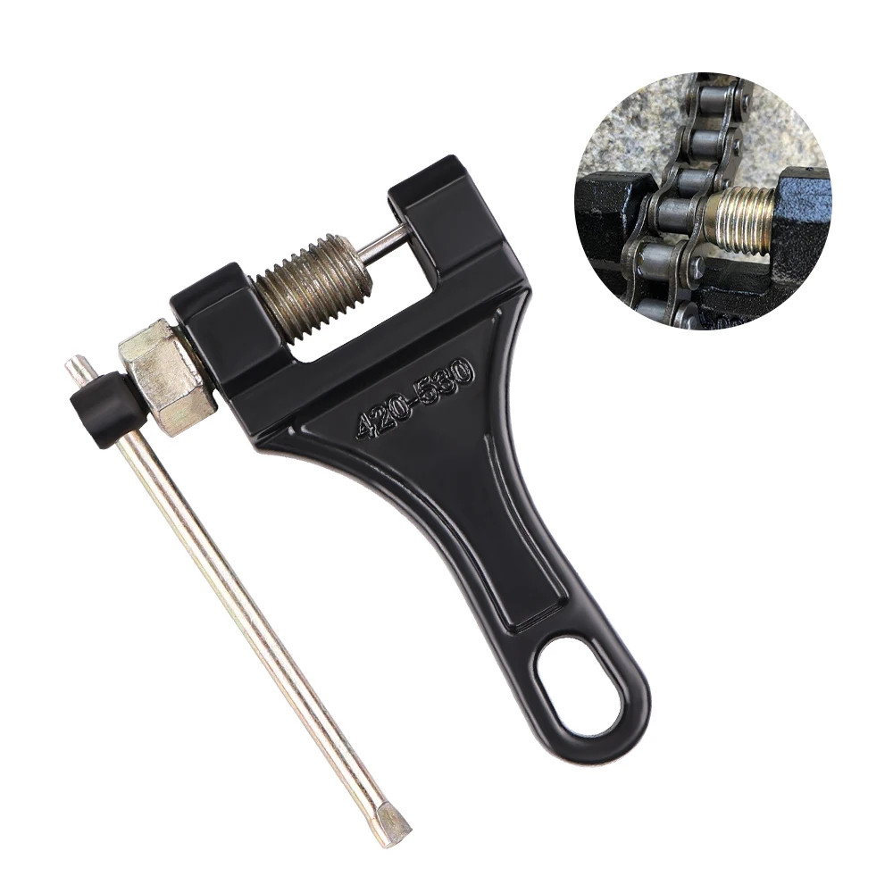 Universal 420-530 Chain Breaker Cutter Repair Tools Chain Removal Tool For Motorcycle Bike ATV
Universal 420-530 Chain Breaker Cutter Repair Tools Chain Removal Tool For Motorcycle Bike ATV