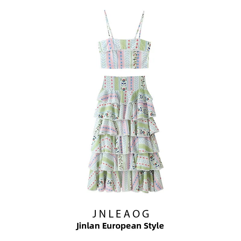 JNLEAOG Summer New Women's Fashion Set Ball Decoration Multi-layer Cake Skirt Top Polyester Fiber Regular Length Suitable for...
JNLEAOG Summer New Women's Fashion Set Ball Decoration Multi-layer Cake Skirt Top Polyester Fiber Regular Length Suitable for...
