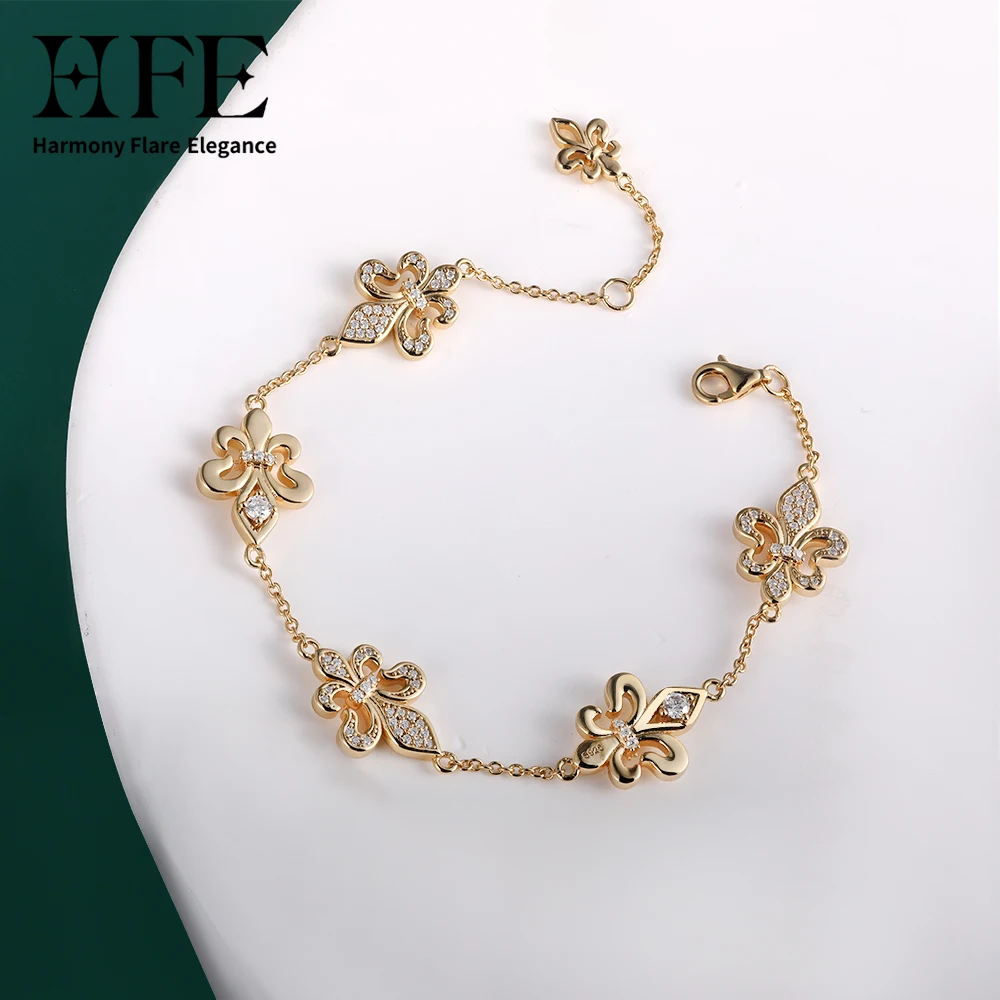 HFE New Women's Bracelet D Color VVS1 Moissanite Sterling 925 Sterling Silver K Gold Fashion Ladies Luxury Gift Jewelry Bracelet
HFE New Women's Bracelet D Color VVS1 Moissanite Sterling 925 Sterling Silver K Gold Fashion Ladies Luxury Gift Jewelry Bracelet