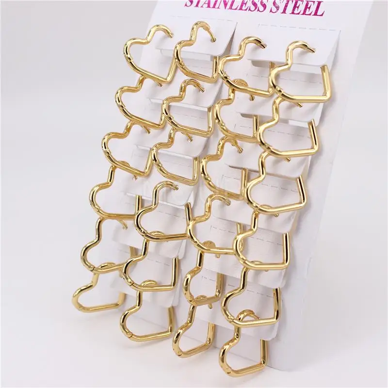 12pair/set heart-shaped Wholesale and retail Coil earrings woman Comfortable to wear gift Snap on Earrings QZ60
12pair/set heart-shaped Wholesale and retail Coil earrings woman Comfortable to wear gift Snap on Earrings QZ60