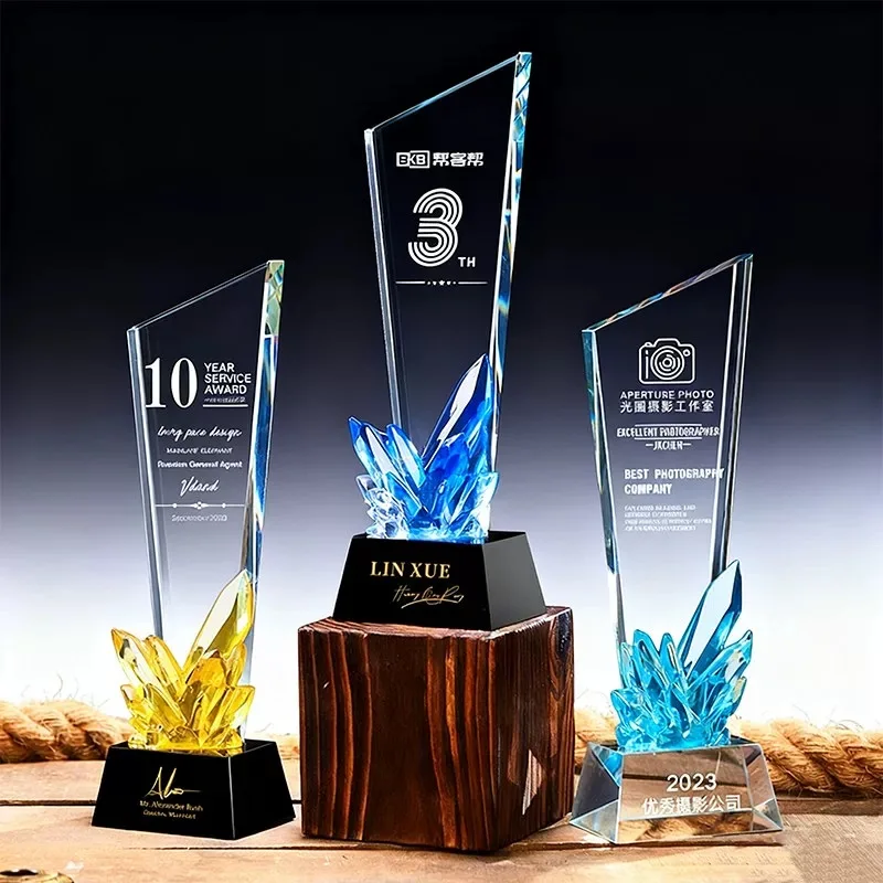 Customizable Crystal Glass Trophy for Excellent Staff Competition Award Creative Honor Sales Champion Engraved Custom Trophy
Customizable Crystal Glass Trophy for Excellent Staff Competition Award Creative Honor Sales Champion Engraved Custom Trophy