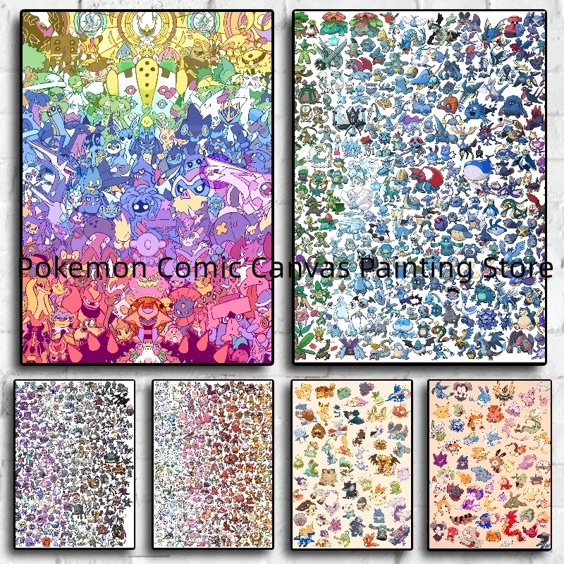 Surrounding Japanese Anime Pokemon Stickers and Posters Bedroom Home Decoration Canvas Wall Children's Gift Posters for Wall
Surrounding Japanese Anime Pokemon Stickers and Posters Bedroom Home Decoration Canvas Wall Children's Gift Posters for Wall