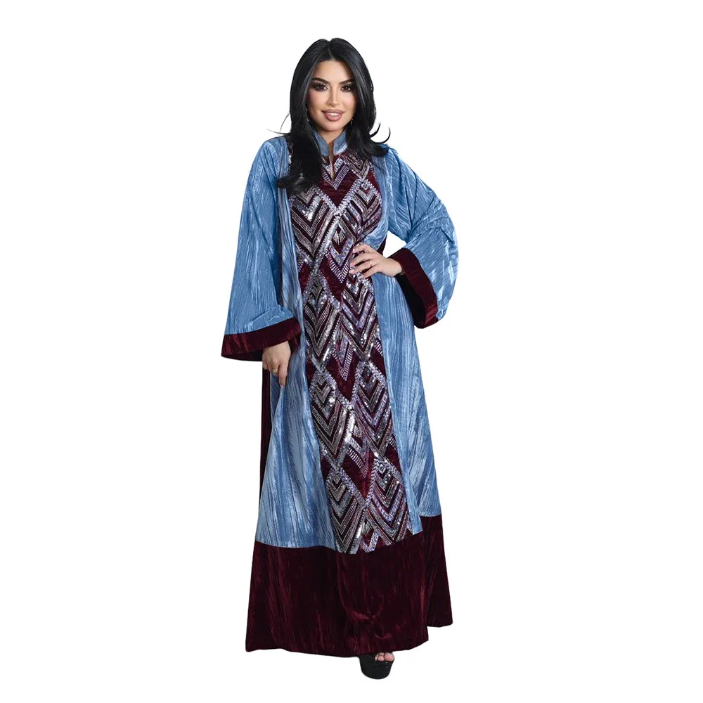 Xqy500461 Clothing Velvet Patchwork Lady Clothes Dress 2026 Muslim Long Dress Robe Abaya Ramadan Dubai Luxury Islam Elegant
Xqy500461 Clothing Velvet Patchwork Lady Clothes Dress 2026 Muslim Long Dress Robe Abaya Ramadan Dubai Luxury Islam Elegant