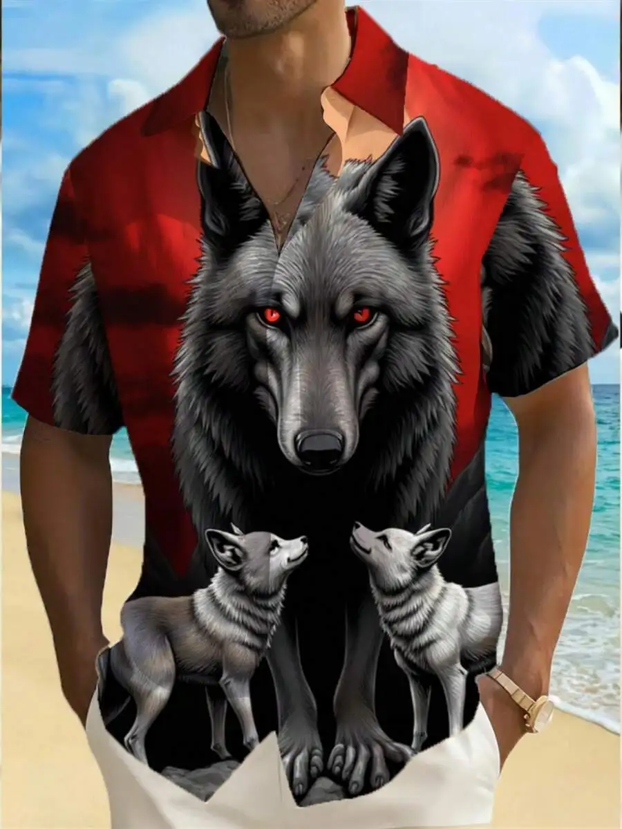 Majestic Wolf Family Print Mens Hawaiian Shirt For Beach Summer Casual Wear
Majestic Wolf Family Print Mens Hawaiian Shirt For Beach Summer Casual Wear