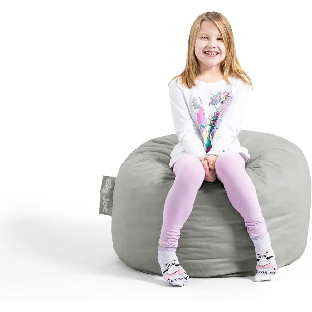 Gray Plush Foam Filled Bean Bag Chair, 2 Feet, Soft Polyester
Gray Plush Foam Filled Bean Bag Chair, 2 Feet, Soft Polyester