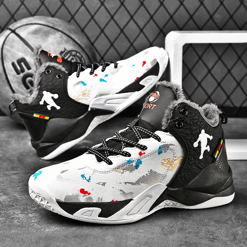 Winter Plush Warm Men Basketball Shoes Hot Sale Brand Men's Basketball Sneakers Anti-Slip Field Training High Top Sneaker Man
Winter Plush Warm Men Basketball Shoes Hot Sale Brand Men's Basketball Sneakers Anti-Slip Field Training High Top Sneaker Man