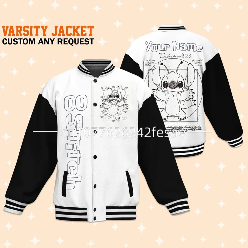 Disney Stitch Baseball Jacket Disney 3D Printed Casual College Style Y2K Men's and Women's Baseball Jacket
Disney Stitch Baseball Jacket Disney 3D Printed Casual College Style Y2K Men's and Women's Baseball Jacket