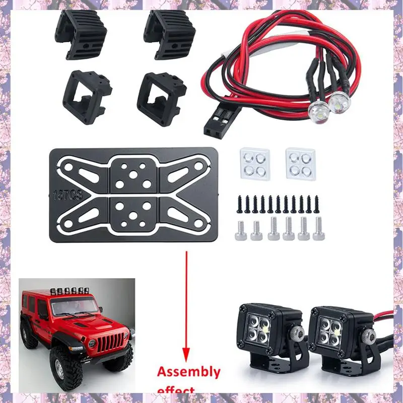 T84C-16X Modified Headlights Spotlights Car Top Lights Bumper Lights For AXIAL SCX10 JEEP TRAXXAS TRX4 TRX6,A
T84C-16X Modified Headlights Spotlights Car Top Lights Bumper Lights For AXIAL SCX10 JEEP TRAXXAS TRX4 TRX6,A