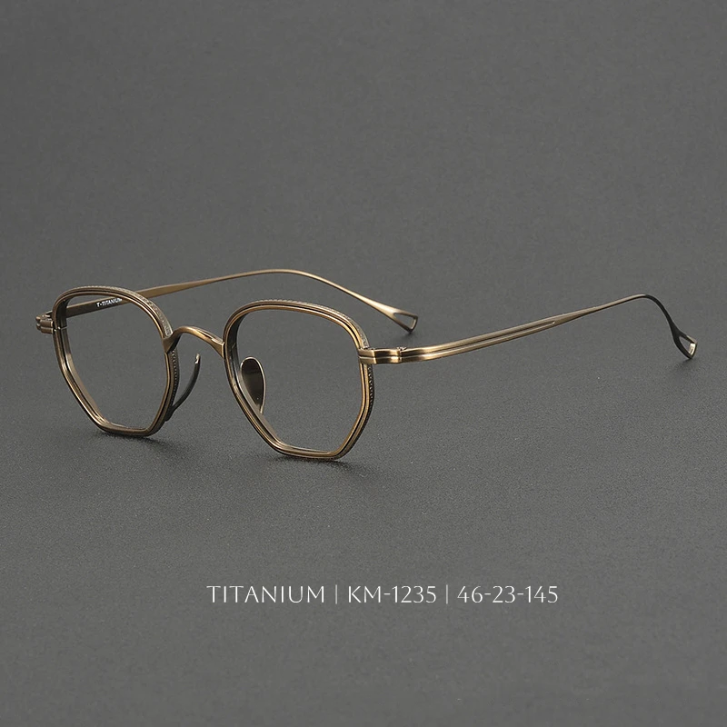 Japanese Retro Polygon Titanium Eyeglasses Blue Light Blocking Computer Eyeglasses Luxury Designer Optical Eyewear Men and Women
Japanese Retro Polygon Titanium Eyeglasses Blue Light Blocking Computer Eyeglasses Luxury Designer Optical Eyewear Men and Women