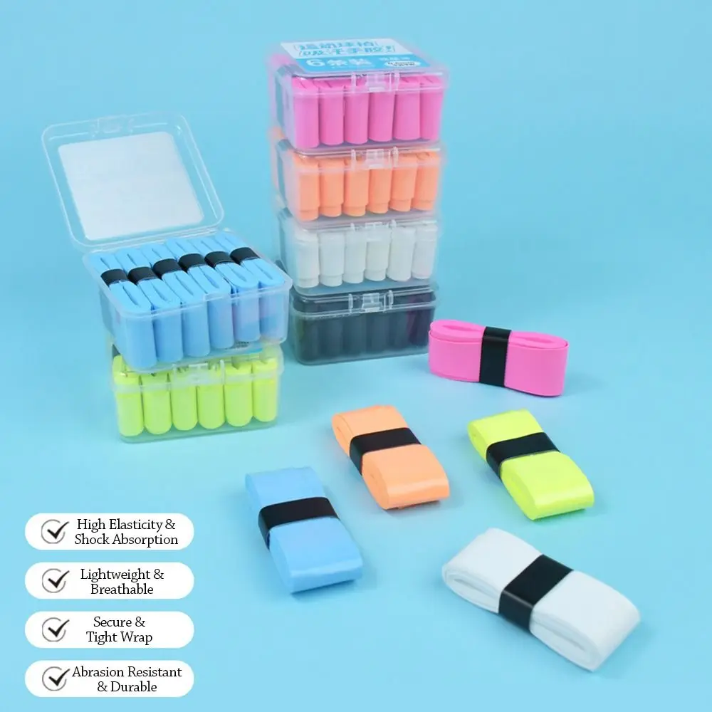 6PCS Multicolor Pickleball Paddle Overgrip Absorb Sweat Shock-absorbing PU Grip Tape 0.6mm Thickness Anti-slip Tennis Grip Tape
6PCS Multicolor Pickleball Paddle Overgrip Absorb Sweat Shock-absorbing PU Grip Tape 0.6mm Thickness Anti-slip Tennis Grip Tape