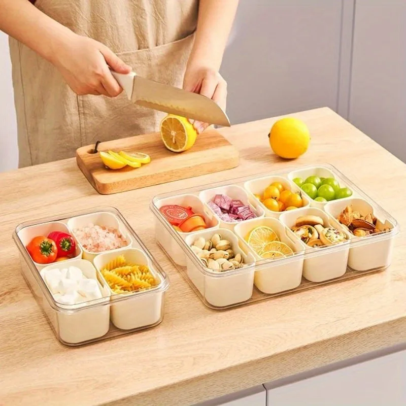 1Pc Snackle Box with Handle and Lid Stackable Food Storage Container with 8 Removable Compartments for Fruit Nut Organizer
1Pc Snackle Box with Handle and Lid Stackable Food Storage Container with 8 Removable Compartments for Fruit Nut Organizer