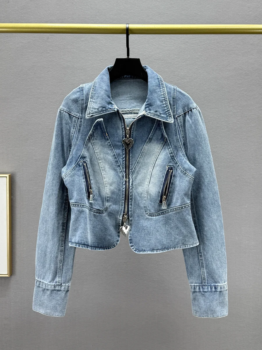 Slim Fit Denim ort Jaet Women's Spring 2025 New Sle Long Sve Collar Trendy Casual Cotton Blend Zipper Closure
Slim Fit Denim ort Jaet Women's Spring 2025 New Sle Long Sve Collar Trendy Casual Cotton Blend Zipper Closure