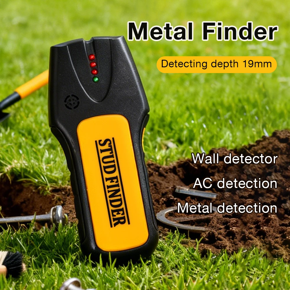 Wall Scanner Metal Detector Electric Metal Wood Studs AC Live Wire Copper Finder Depth Tracker With LCD Display And Beep
Wall Scanner Metal Detector Electric Metal Wood Studs AC Live Wire Copper Finder Depth Tracker With LCD Display And Beep