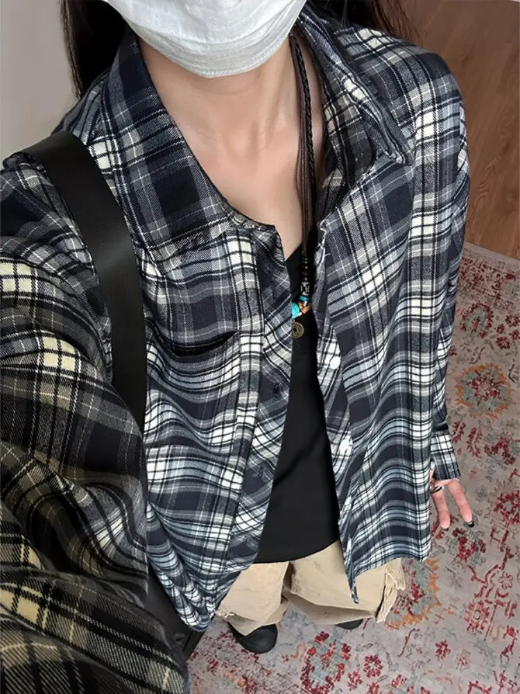 American Retro Plaid irt Men's High Sensation Cool Long Sve Casual Outerwear Spring Autumn Sle Upper Apparel
American Retro Plaid irt Men's High Sensation Cool Long Sve Casual Outerwear Spring Autumn Sle Upper Apparel