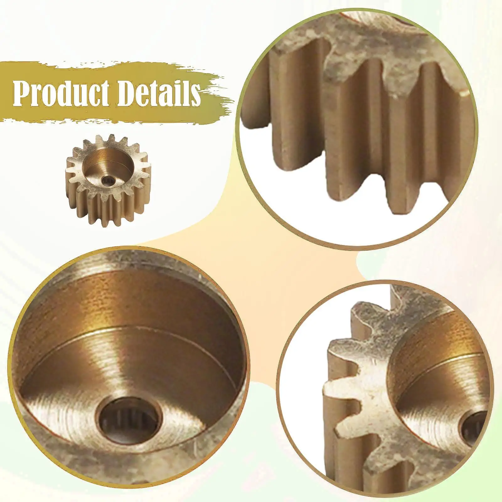 18T Brass Servo Gear Precision Metal Gear Train for Industrial Part Servo Motor Accessories
18T Brass Servo Gear Precision Metal Gear Train for Industrial Part Servo Motor Accessories