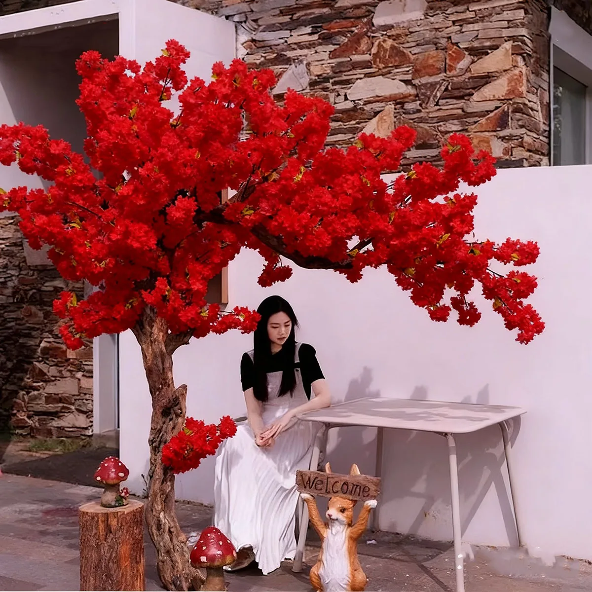 Red Cherry Blossom Tree Artificial Handmade Flowering Branches for Home Office Party Wedding Decor Indoor Outdoor
Red Cherry Blossom Tree Artificial Handmade Flowering Branches for Home Office Party Wedding Decor Indoor Outdoor