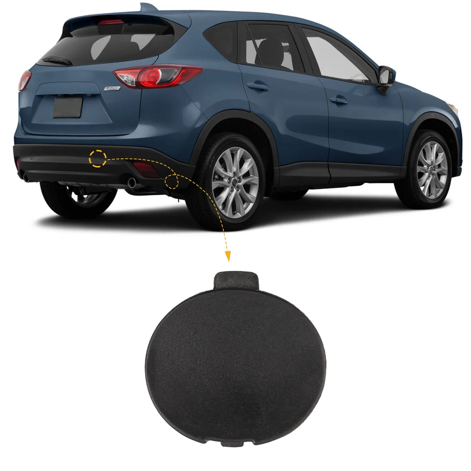 Rear Bumper Tow Hook Cap Towing Eye Cover For Mazda CX-5 2013-2016 KD53-50-EK1A-9U KD53-50-EK1A Car Accessories
Rear Bumper Tow Hook Cap Towing Eye Cover For Mazda CX-5 2013-2016 KD53-50-EK1A-9U KD53-50-EK1A Car Accessories