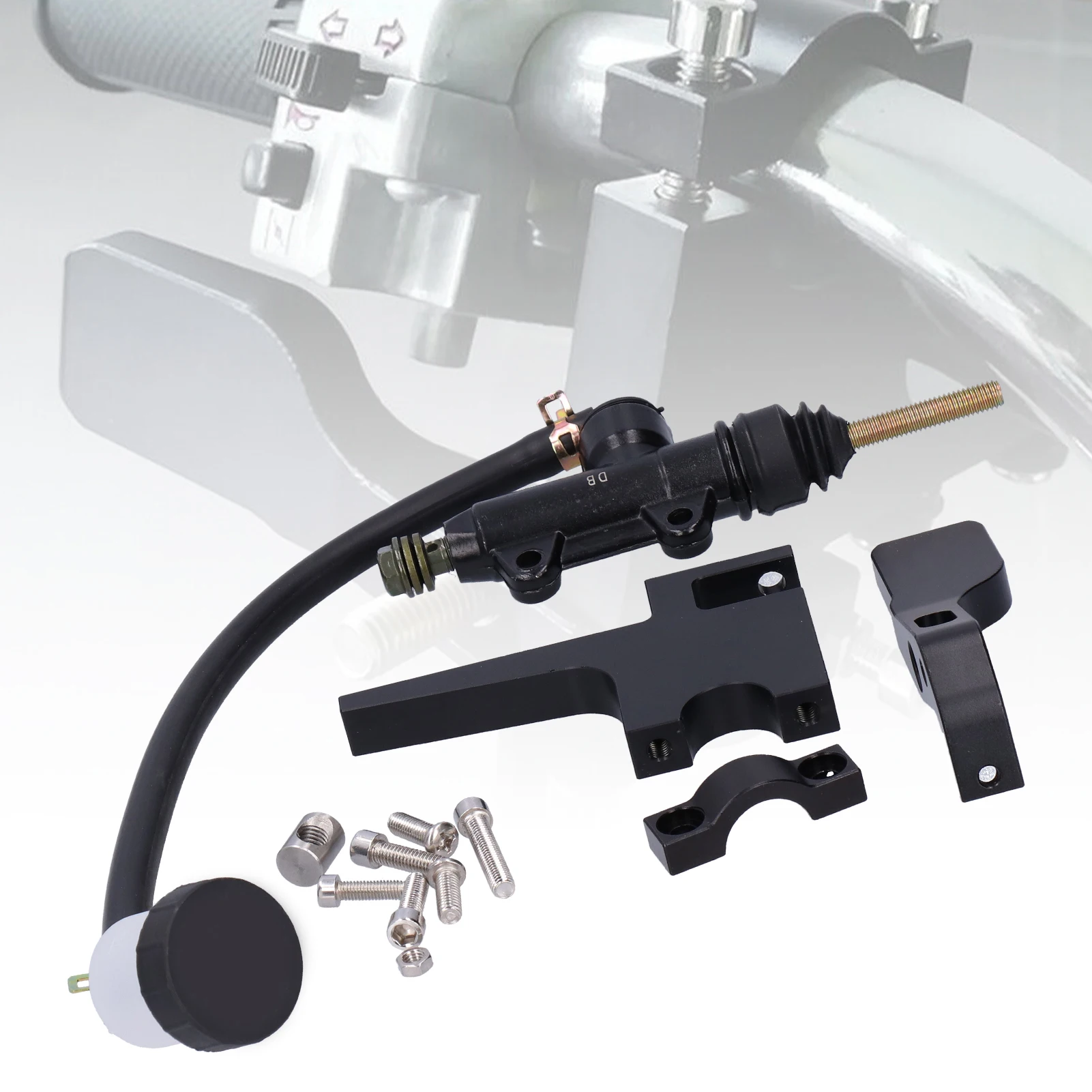 7/8in Motorcycle Thumb Brake Lever Rear Master Pump Cylinder Handle Kit Aluminium Alloy Rear Master Pump Motorcycle Brake
7/8in Motorcycle Thumb Brake Lever Rear Master Pump Cylinder Handle Kit Aluminium Alloy Rear Master Pump Motorcycle Brake