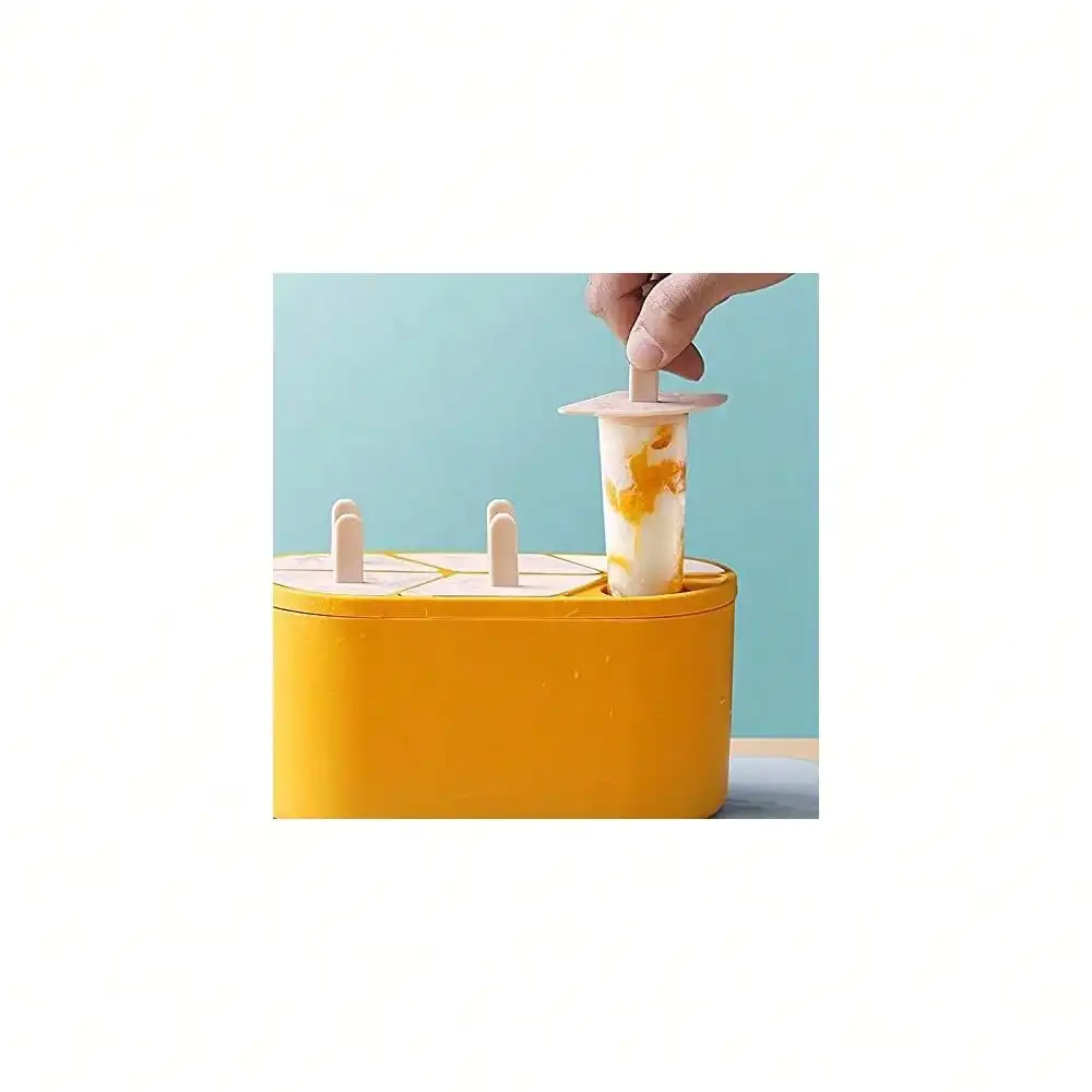 Sicle Moulds, 6 Pieces Ice Mold - Reusable Easy Release Small Ice Maker Molds (Great For Babies, Fboy, & Adults) (Sunburst Orange)
Sicle Moulds, 6 Pieces Ice Mold - Reusable Easy Release Small Ice Maker Molds (Great For Babies, Fboy, & Adults) (Sunburst Orange)
