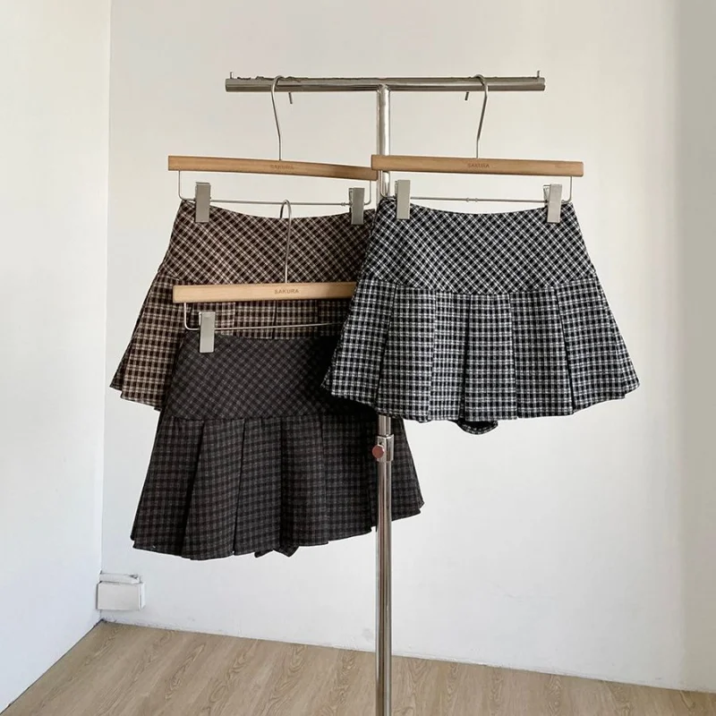 New Preppy Student Plaid Mini Skirt Spring Autumn High Waist Slim Fit A-Line Woolen Pleated Party ShortS Skirts Sweet Jupe
New Preppy Student Plaid Mini Skirt Spring Autumn High Waist Slim Fit A-Line Woolen Pleated Party ShortS Skirts Sweet Jupe