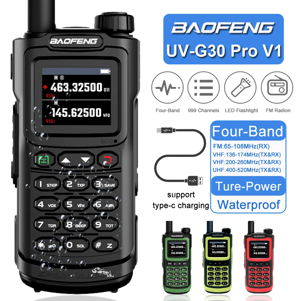 Портативная рация Baofeng UV-G30 Pro 10 Вт, Двухдиапазонная рация дальнего действия, портативная Любительская радиосвязь, частота копирования, водонепроницаемая 2-полосная рация, 1,77 дюймов, ЖК-дисплей
Портативная рация Baofeng UV-G30 Pro 10 Вт, Двухдиапазонная рация дальнего действия, портативная Любительская радиосвязь, частота копирования, водонепроницаемая 2-полосная рация, 1,77 дюймов, ЖК-дисплей