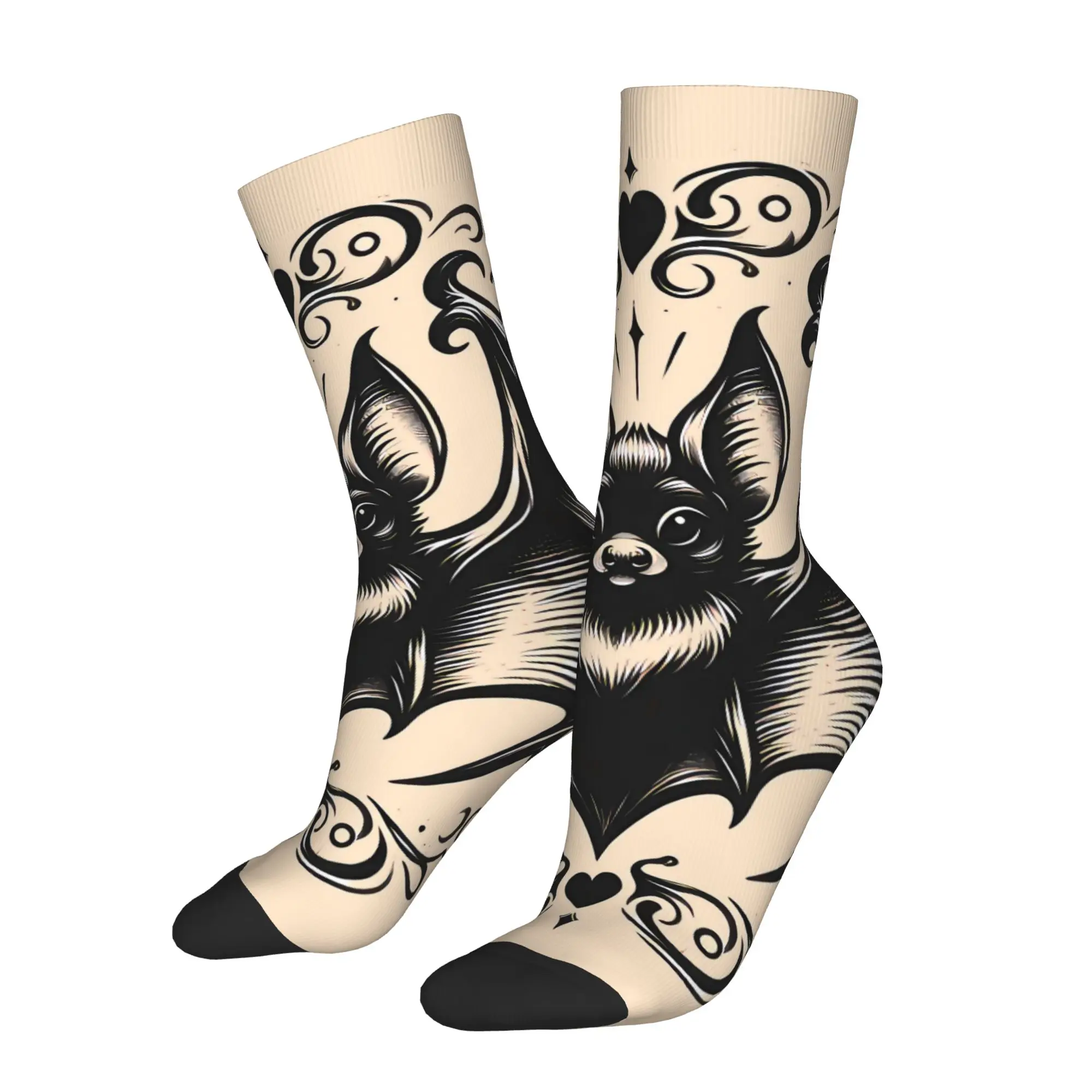 Bat Tattoo Sock Printed Man Polyester Fashion Popular
Bat Tattoo Sock Printed Man Polyester Fashion Popular