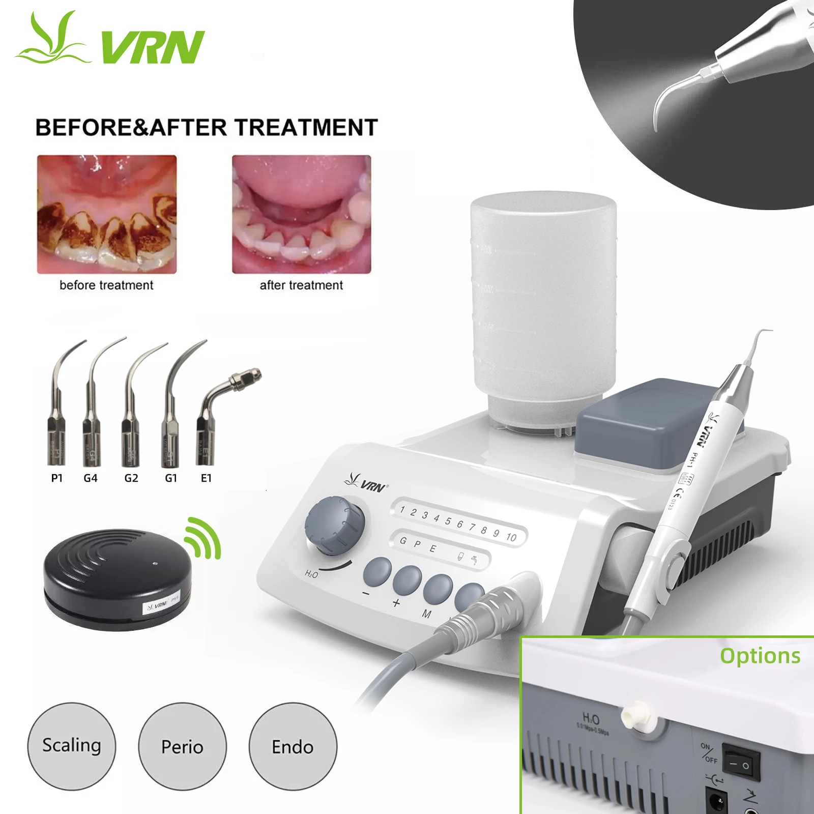 LED Dental Wireless Ultrasonic Piezo Scaler Detachable Handpiece Remove Teeth Tartar Auto Water Supply Fit woodpecker EMS VRN
LED Dental Wireless Ultrasonic Piezo Scaler Detachable Handpiece Remove Teeth Tartar Auto Water Supply Fit woodpecker EMS VRN