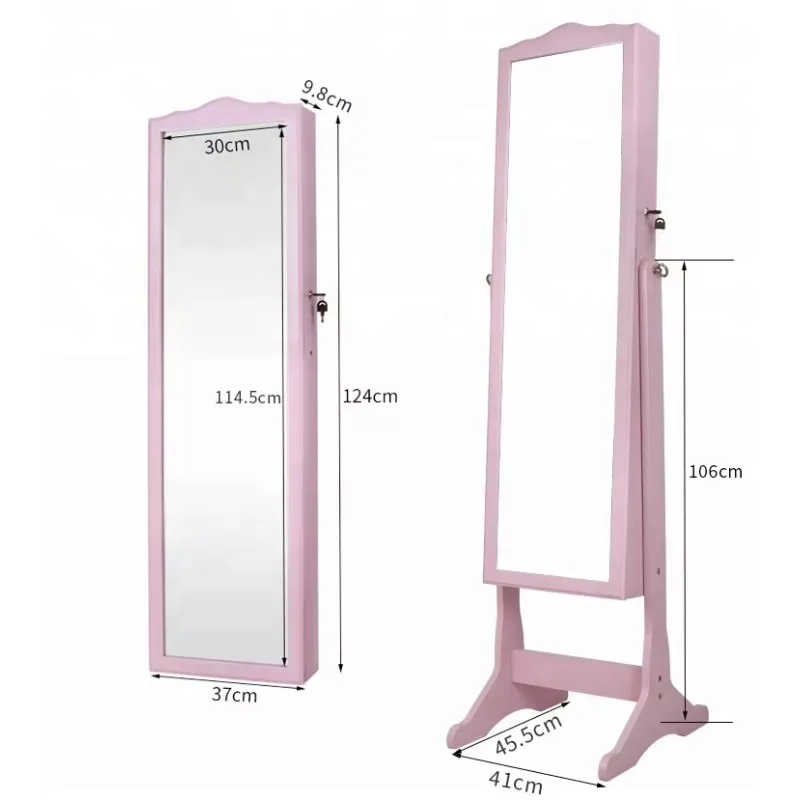 Custom Bedroom Decorative Floor LED Standing Mirror Wheel Wooden Frame Full Body Mirror & Makeup Cabinet
Custom Bedroom Decorative Floor LED Standing Mirror Wheel Wooden Frame Full Body Mirror & Makeup Cabinet