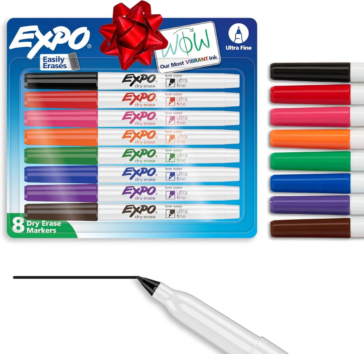 Ultra Fine Tip Dry Erase Markers, Low Odor Assorted Colors, 48 Count for Whiteboard, Calendar, School Supplies
Ultra Fine Tip Dry Erase Markers, Low Odor Assorted Colors, 48 Count for Whiteboard, Calendar, School Supplies