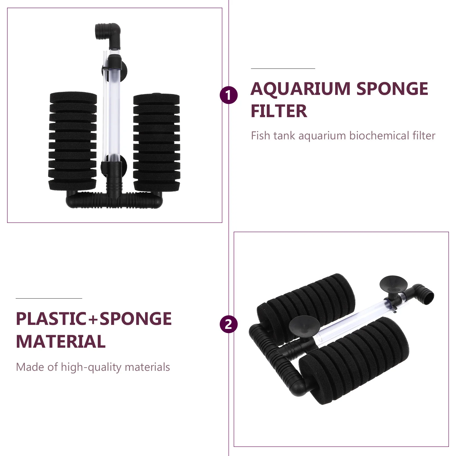 Aquarium Oxygen Pump Sponge Filter High Quality Material Long Lasting Durability Resistant Wear Kinking Aquarium Fish Tank
Aquarium Oxygen Pump Sponge Filter High Quality Material Long Lasting Durability Resistant Wear Kinking Aquarium Fish Tank