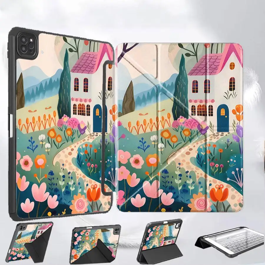 Чехол для планшета Cartoon Garden Cottage для iPad Pro 11-го, 10-го, 9-го, 8-го, 7-го поколений, 12.9 дюймов, Mini 6, 7, Air 4, 5, M3, M2, M4, 11 дюймов Pro 2025, с держателем
Чехол для планшета Cartoon Garden Cottage для iPad Pro 11-го, 10-го, 9-го, 8-го, 7-го поколений, 12.9 дюймов, Mini 6, 7, Air 4, 5, M3, M2, M4, 11 дюймов Pro 2025, с держателем