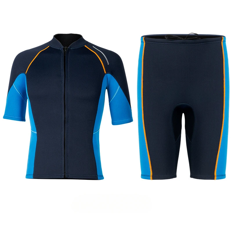 1.5mm Neoprene Men's Short Sleeve Wetsuit Top with Front Zip, Shorty Diving Suit for Snorkeling Surfing Swimming
1.5mm Neoprene Men's Short Sleeve Wetsuit Top with Front Zip, Shorty Diving Suit for Snorkeling Surfing Swimming
