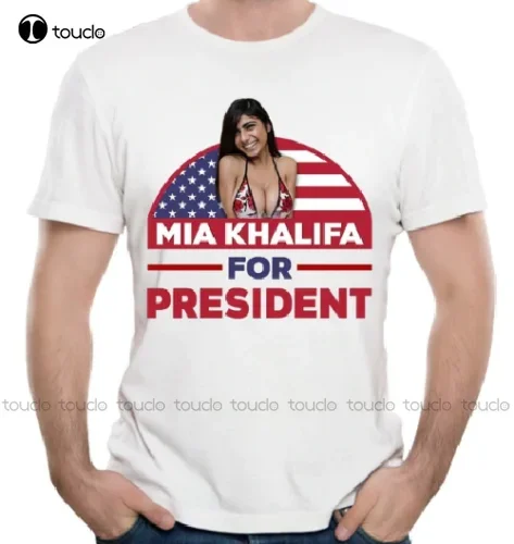 New Funny Mia Khalifa For President Men Sexy Shirt Women Fashion Hot Cool Famous Top Mens Short Sleeve Shirts New Popular Tshirt
New Funny Mia Khalifa For President Men Sexy Shirt Women Fashion Hot Cool Famous Top Mens Short Sleeve Shirts New Popular Tshirt