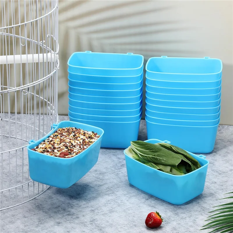 20 Pieces Cage Cups Chicken Feeder Waterer Cups 18 Oz Pigeon Feeder Plastic Bird Cage Cups Hanging Bunny Feeder Blue Durable
20 Pieces Cage Cups Chicken Feeder Waterer Cups 18 Oz Pigeon Feeder Plastic Bird Cage Cups Hanging Bunny Feeder Blue Durable
