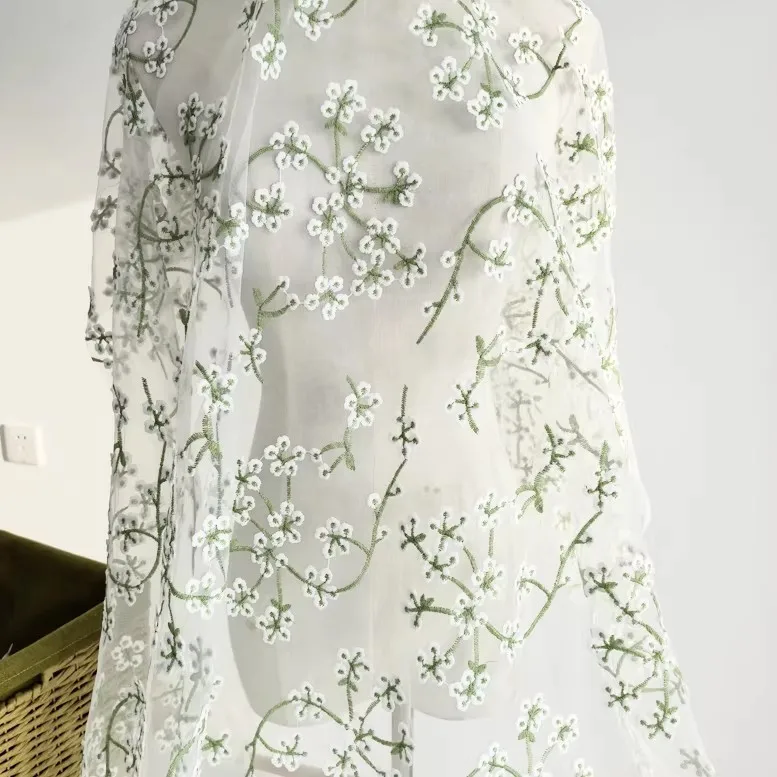 1yard soft mesh fabric 3D flowerGreen flower branch embroidery tela DIY clothing desktop background decoration fabric for sewing
1yard soft mesh fabric 3D flowerGreen flower branch embroidery tela DIY clothing desktop background decoration fabric for sewing