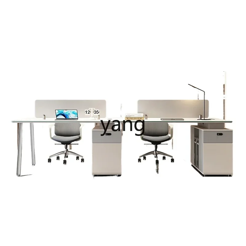 Lmm simple modern office desk and chair combination four employees six screen station card seat
Lmm simple modern office desk and chair combination four employees six screen station card seat