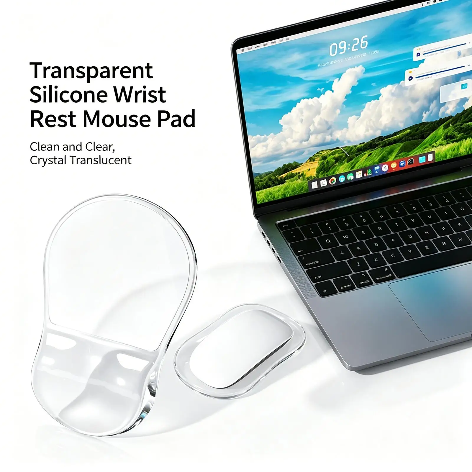 Transparent Silicone Ergonomic Mouse Pad Wrist Support Anti-Slip Gel Rest Cushion for Computer Pain Relief Office Desk Accessory
Transparent Silicone Ergonomic Mouse Pad Wrist Support Anti-Slip Gel Rest Cushion for Computer Pain Relief Office Desk Accessory