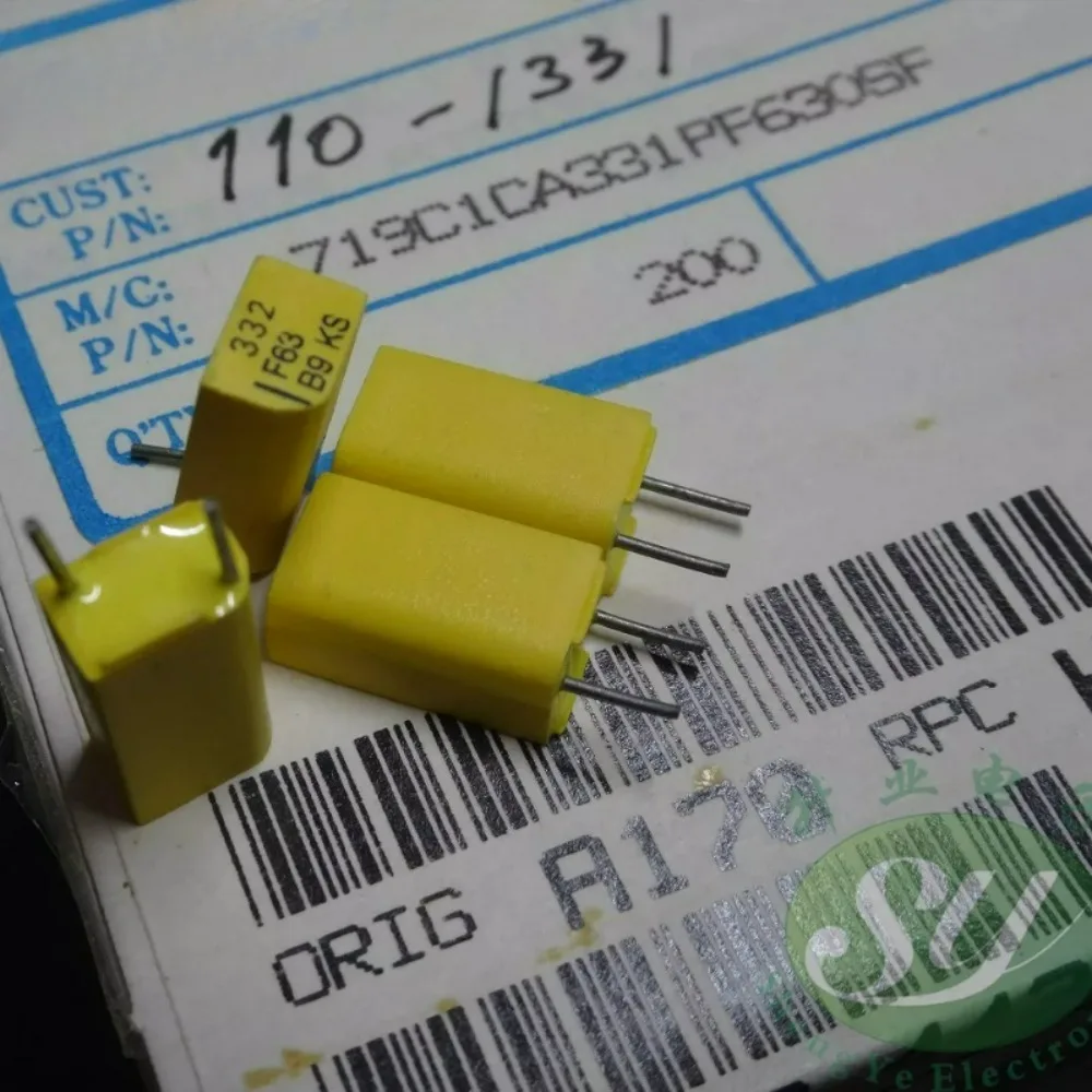5pcs/lot 0.00033uf 63V 330pF N33 331 F Brand New 5mm High-Precision Film Capacitor (Accuracy: 1%) 222244343321
5pcs/lot 0.00033uf 63V 330pF N33 331 F Brand New 5mm High-Precision Film Capacitor (Accuracy: 1%) 222244343321