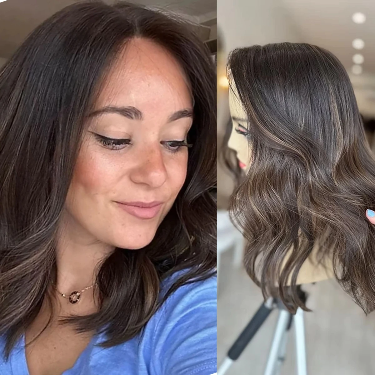 Новый стиль, короткие темно-коричневые синтетические кружевные верхние парики, глубокие волнистые блики, высококачественные термостойкие волокна, распродажа
Новый стиль, короткие темно-коричневые синтетические кружевные верхние парики, глубокие волнистые блики, высококачественные термостойкие волокна, распродажа