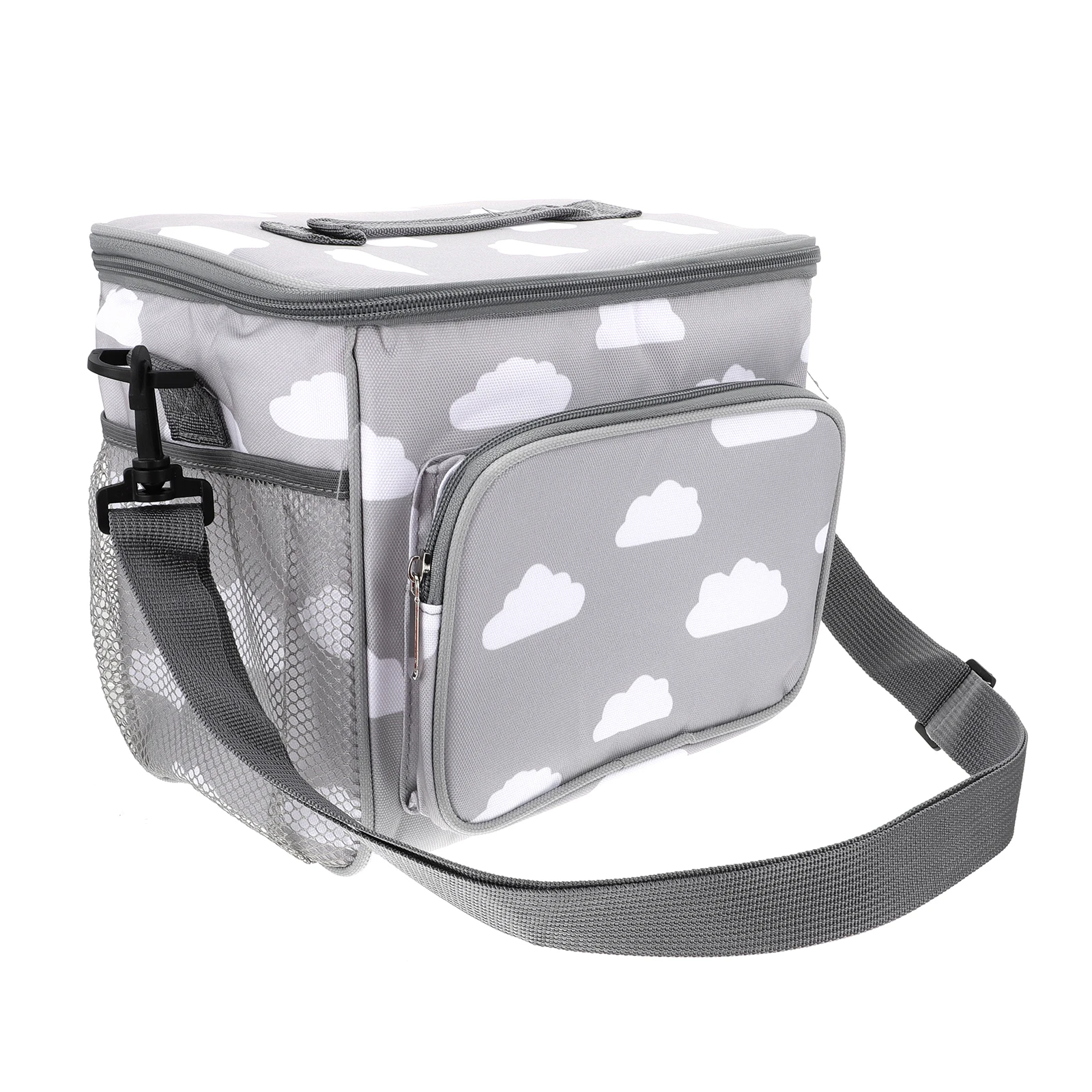 Insulated Lunch Bag Thermal Pouch Cooler Grocery Storage Grey Oxford Fabric Large Capacity Portable Waterproof Dirt Resistant
Insulated Lunch Bag Thermal Pouch Cooler Grocery Storage Grey Oxford Fabric Large Capacity Portable Waterproof Dirt Resistant