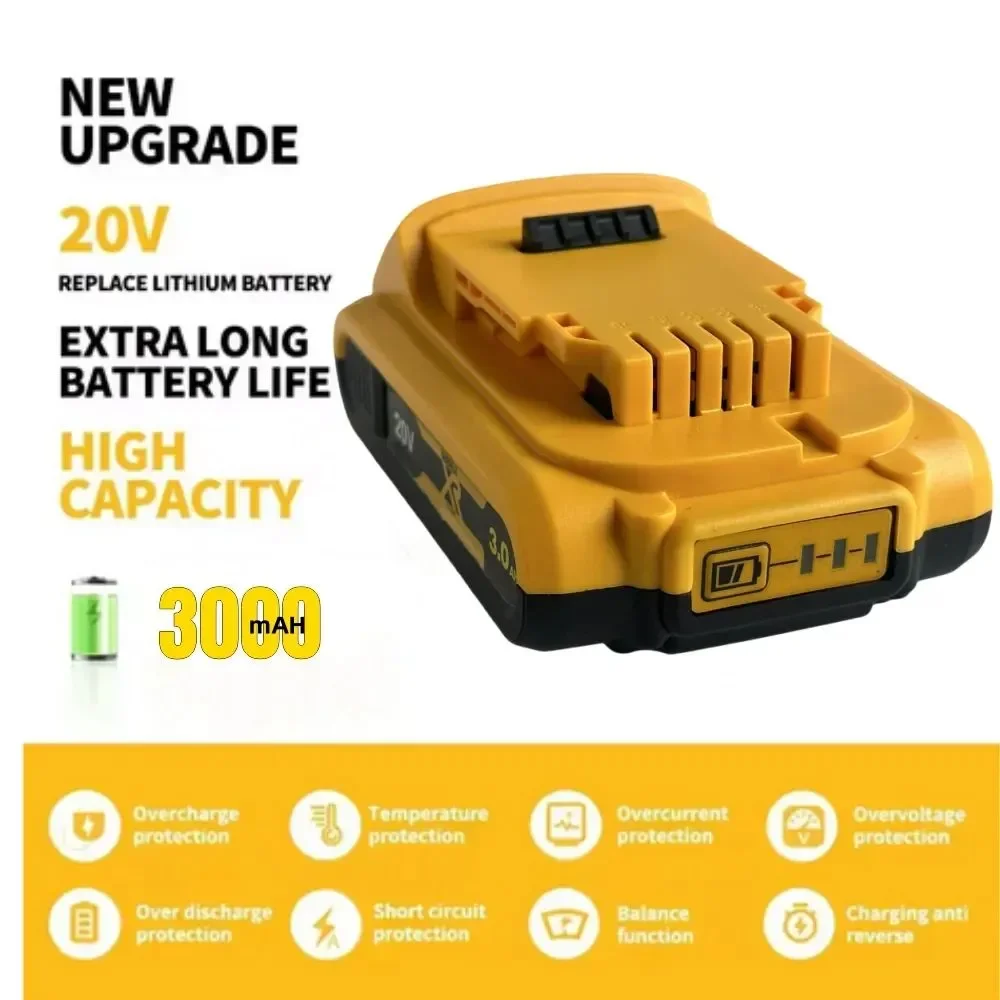 ✨✨ New 100% Original 3000mAh 20V for Dewalt Power Tool Battery DCB206 20V 2Ah Battery DCB206 20V Battery DCB205 DCB200
✨✨ New 100% Original 3000mAh 20V for Dewalt Power Tool Battery DCB206 20V 2Ah Battery DCB206 20V Battery DCB205 DCB200
