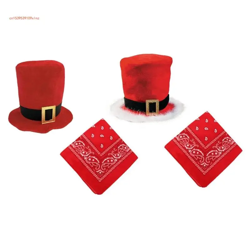 Fashion Santa Tall Hat Bandanas Adult Unisex Headwear for Christmas Celebration
Fashion Santa Tall Hat Bandanas Adult Unisex Headwear for Christmas Celebration