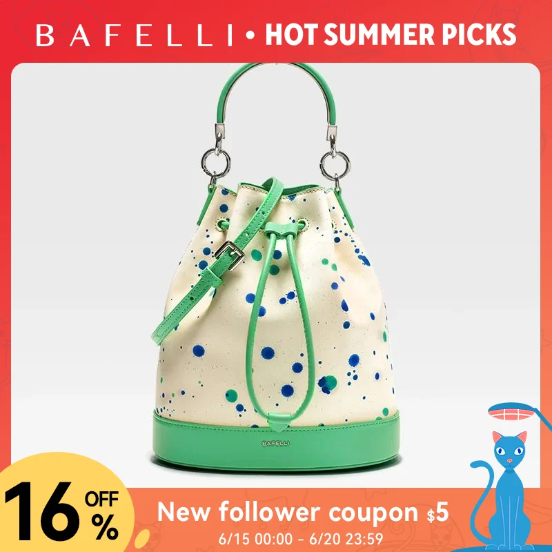 BAFELLI 2025 WOMEN'S NEW HANDBAG LUXURY BRAND SPRING SUMER DESIGNER STYLE STRING LEATHER BUCKET BAGS ORIGINAL TREND PURSE
BAFELLI 2025 WOMEN'S NEW HANDBAG LUXURY BRAND SPRING SUMER DESIGNER STYLE STRING LEATHER BUCKET BAGS ORIGINAL TREND PURSE