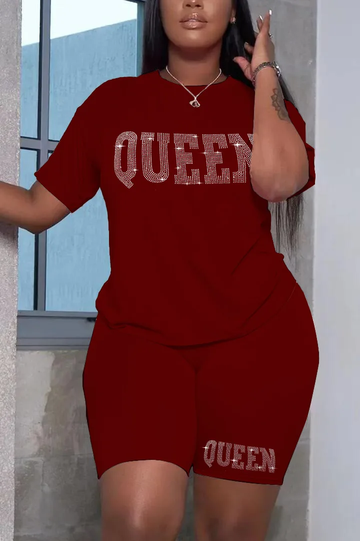 Women's Suit Summer Casual O-Neck Hot Diamond Graphic Tops + Shorts Two-Piece Set Womens Outifits
Women's Suit Summer Casual O-Neck Hot Diamond Graphic Tops + Shorts Two-Piece Set Womens Outifits