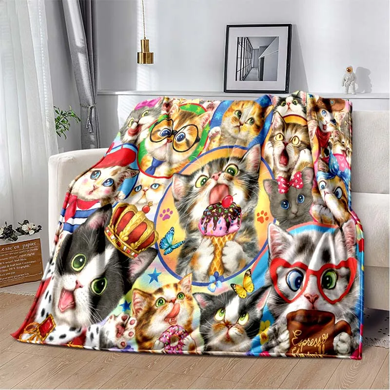 2026 New Anime Cartoon Cute Cat Pattern Plush Blanket Flannel Sofa Bed Cover Warm Office Travel Cloak Exquisite Bedding Blanket
2026 New Anime Cartoon Cute Cat Pattern Plush Blanket Flannel Sofa Bed Cover Warm Office Travel Cloak Exquisite Bedding Blanket