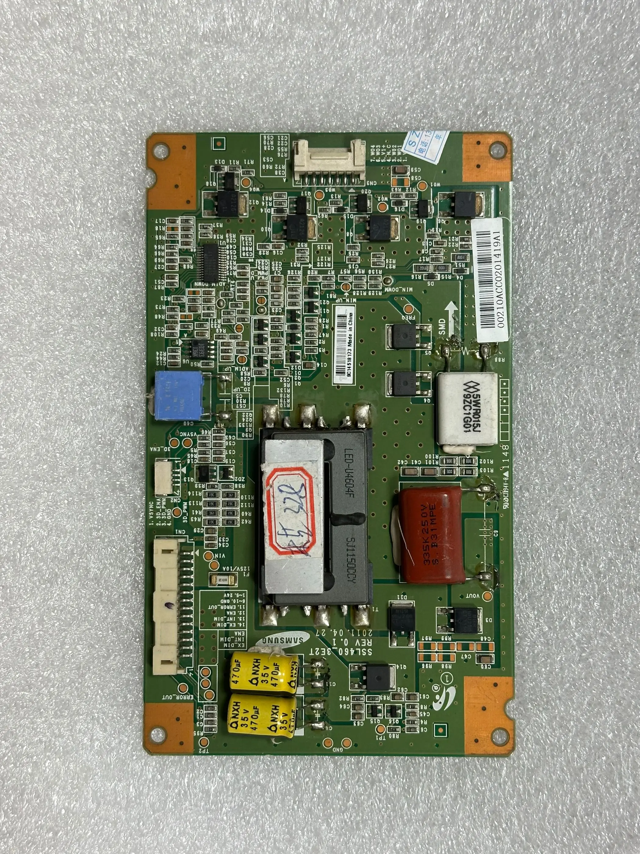 1pcs/lote Good quality,Original 46TD100C constant flow plate backlight board SSL460-3E2T
1pcs/lote Good quality,Original 46TD100C constant flow plate backlight board SSL460-3E2T