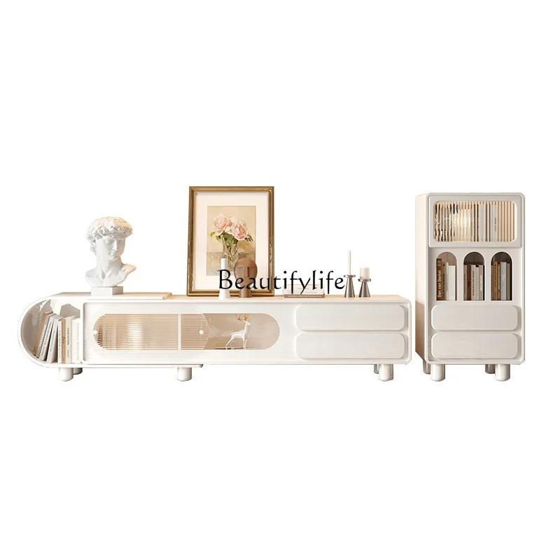 Stunning Cream Wind Telescopic TV Cabinet Side Cabinet Combination Simple Modern White Minimalist Storage
Stunning Cream Wind Telescopic TV Cabinet Side Cabinet Combination Simple Modern White Minimalist Storage